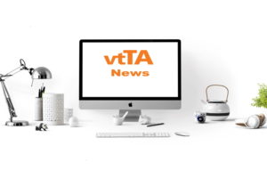 Computer monitor with words VTTA News