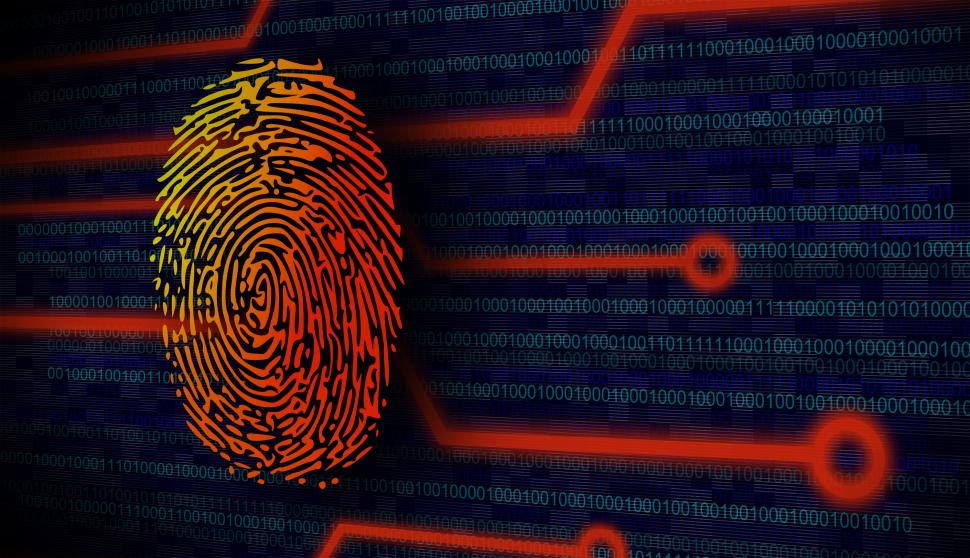 graphic of digital fingerprint