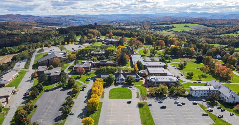 Aerial view of Vermont Technical College