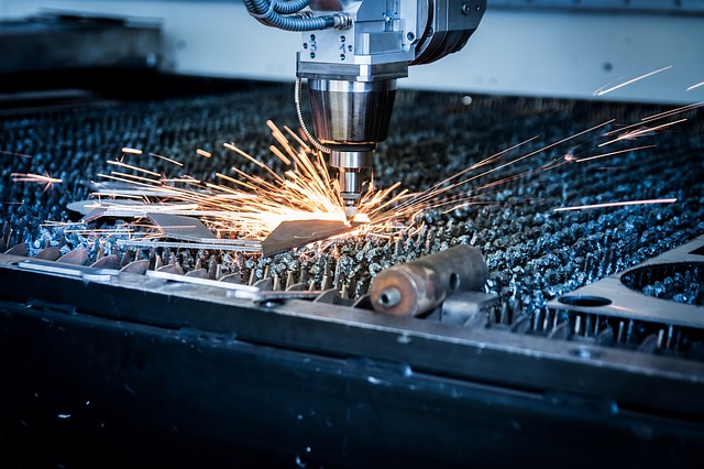 laser being used in manufacturing