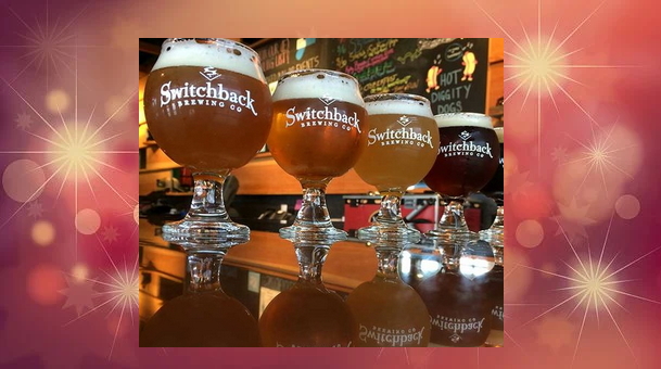 photo of four glasses of switchback beer