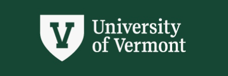 UVM logo horizontal green background